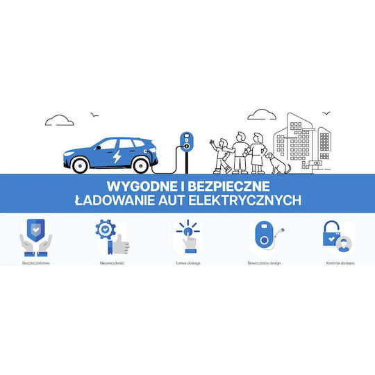 Defenzo Трифазен Кабел За Зареждане На Електрически Автомобили 22kW Тип 2 - Тип 2