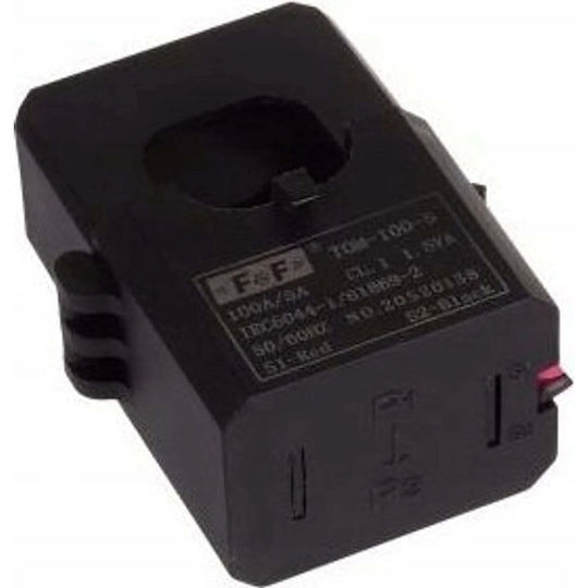 F&F Mikroskopischer Leistungstransformator Tom-100-5 Öffnbarer Kern 100-5a Schwarz