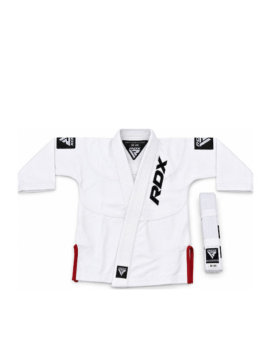 RDX Kinder Kampfsportuniform Brasilianisches Jiu Jitsu Weiß
