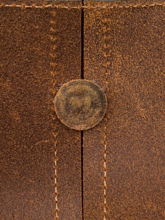 Leather Travel Case for 3 Watches Watch Roll Daponte Brown