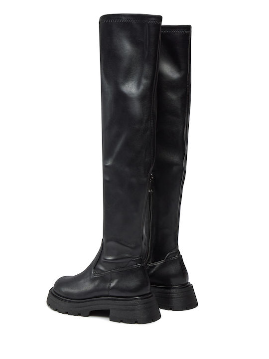 Women's Boots Over The Knee Black