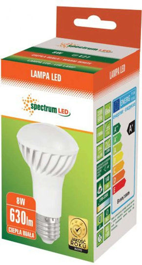 Spectrum LED крушка 8W за фасунга E27 и форма R63 Топло бяло 710лм