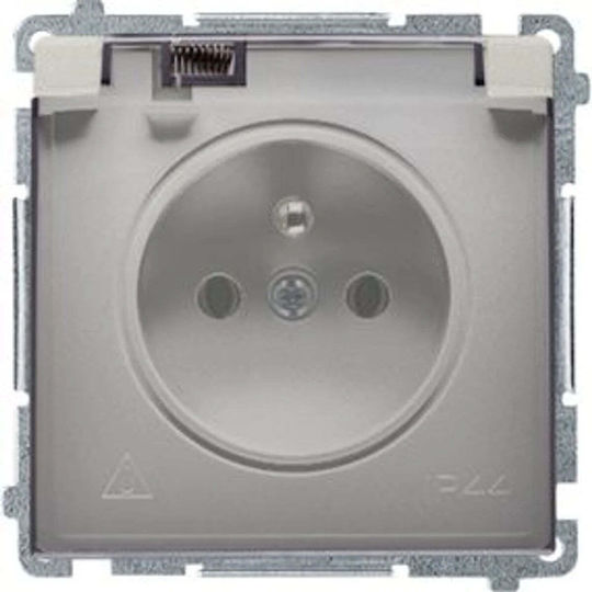 Kontakt-Simon Single Walled Power Socket Waterproof Transparent
