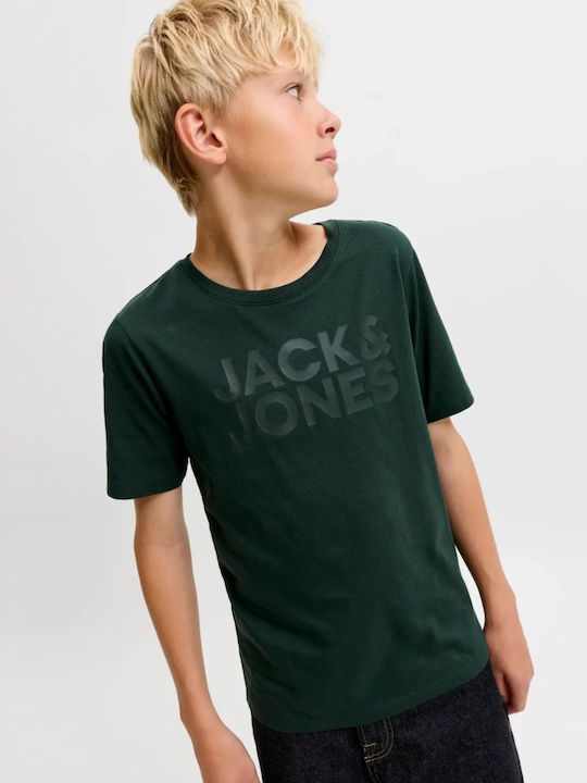 Παιδικό T-shirt Dark Green Crew