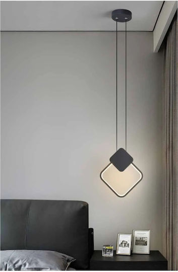 Home Lighting Κρεμαστό Φωτιστικό Μαύρο LED με Ρυθμιζόμενο Λευκό Φως 30x77x100εκ.