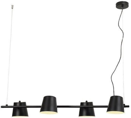Aca Ayran Pendant Light Copper for 4 Bulbs E27 102x27cm