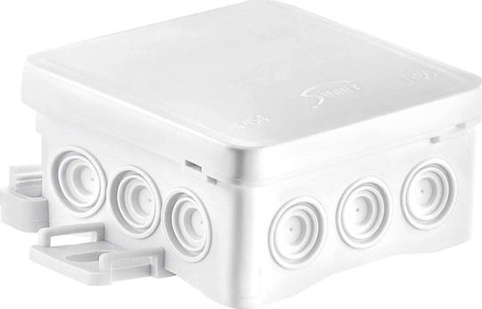 Simet Wanddose 75x40x75mm Integrierte Selbstverriegelnde Dose Serie Fastbox&hook Weiß Ip54 Ns5 35360106