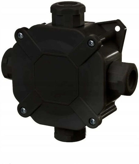Elektro Plast Elektro Plast Anschlussdose Außenmontage Wasserdicht IP67 in Schwarz Farbe