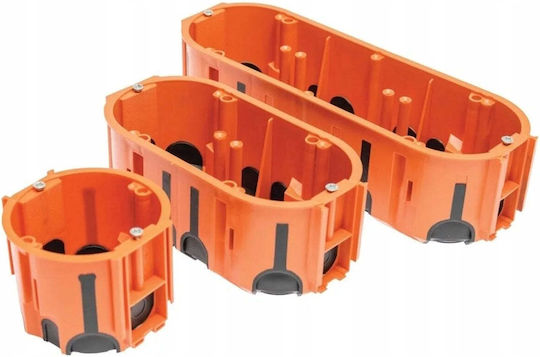 PAWBOL Gemauertes Anschlussdose Verzweigung IP30 in Orange Farbe