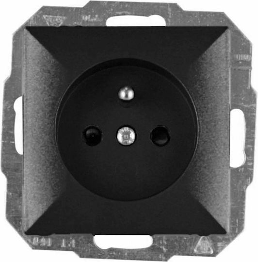 Abex Single Power Socket Black