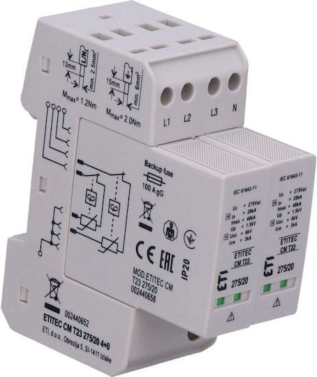 Bake Stop C+d T2+t3 In 20ka Etitec Cm T23 275/20 4+0 002440652