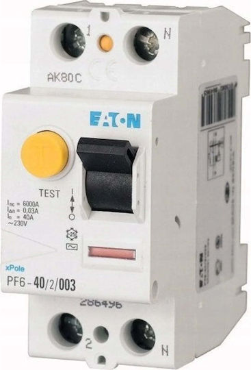 Eaton Zweipolig Schienenumschalter 40A
