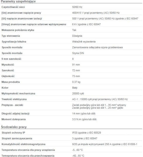 Schneider Comutator Diferențial Iid-40-4-100-ac 40A 4 Poli 100mA Tip Ac A9z12440