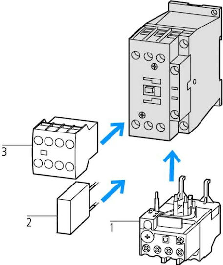 Eaton Comutator tripolar de șină 24V 12A