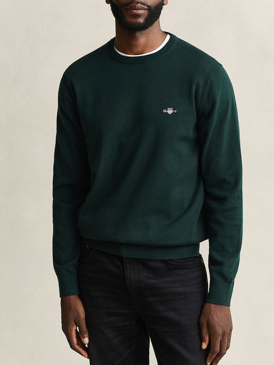 Gant Пуловер С Дълъг Ръкав Darkgreen