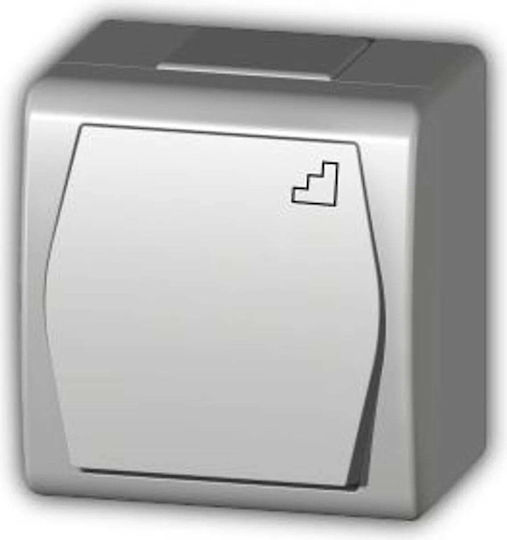 Elektro Plast Waterproof Wall Switch Lighting One-Way White