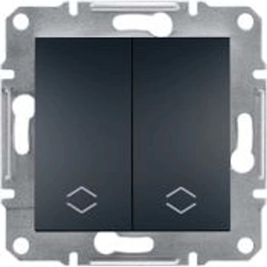 Schneider Electric Double Stair Connector Aspora Screw Terminals Without Frame Anthracite Eph0600371