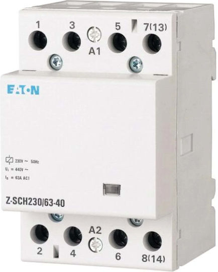 Modular Contactor 63A 4NO 0NC 230V AC Z-SCH230/63-40 248856