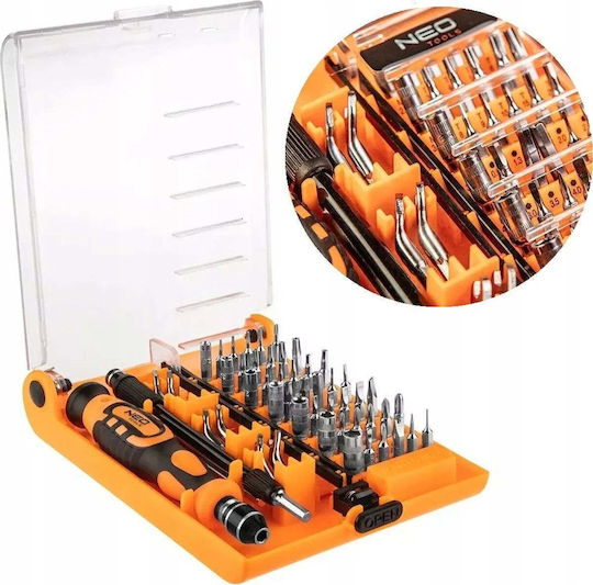 Neo Tools Șurubelniță cu 45 de vârfuri interschimbabile