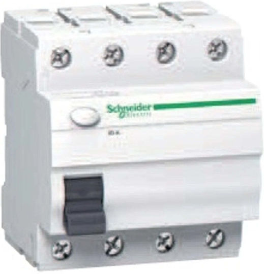 Schneider Electric Релета На Релса Изтичане На Земя 25A Четириполюсен