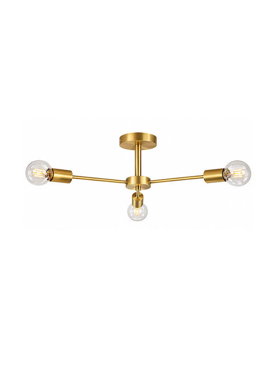 Elmark Roxi Deckenleuchte 64cm Gold mit Fassung E27