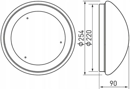 Gtv Deckenleuchte Montieren Badezimmer 13cm mit Integrierte LED
