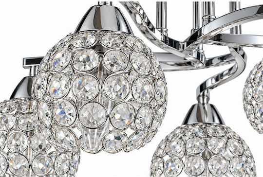 Elmark Ceiling Mount Light 50cm Silver with Socket E14