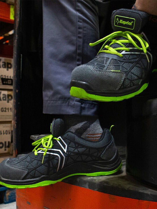 Kapriol Spider Green Safety Low S1P Work Footwear