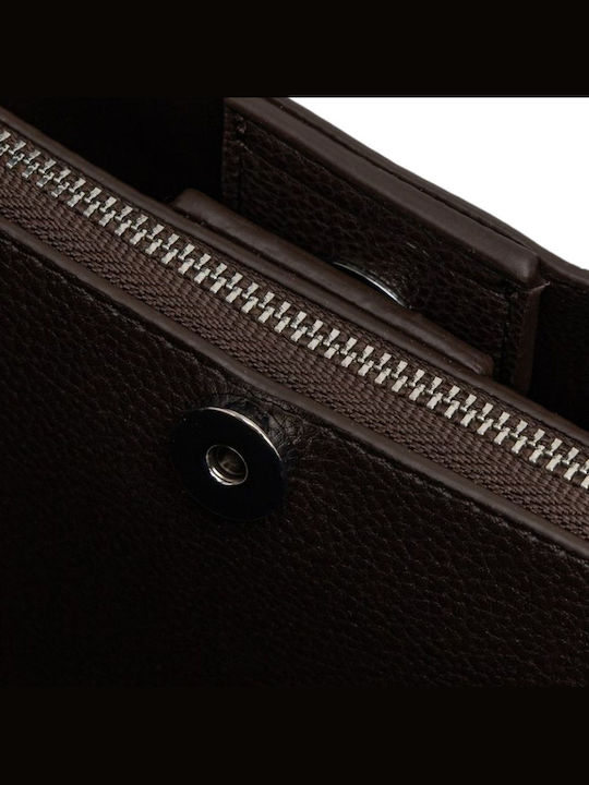 Willa Damen-Satchel-Tasche Croco Coffee Bean