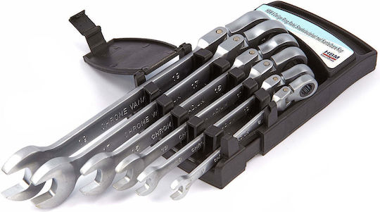 Set Chei Poligonale Germane Cap Flexibil Inel Cu Clichet 8-19mm 6 Bucăți