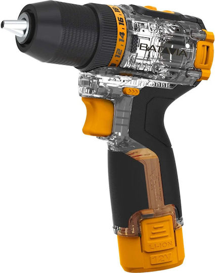 Batavia Mașină de găurit cu Baterie Fără perii 12V 1x2Ah & 1x1.5Ah