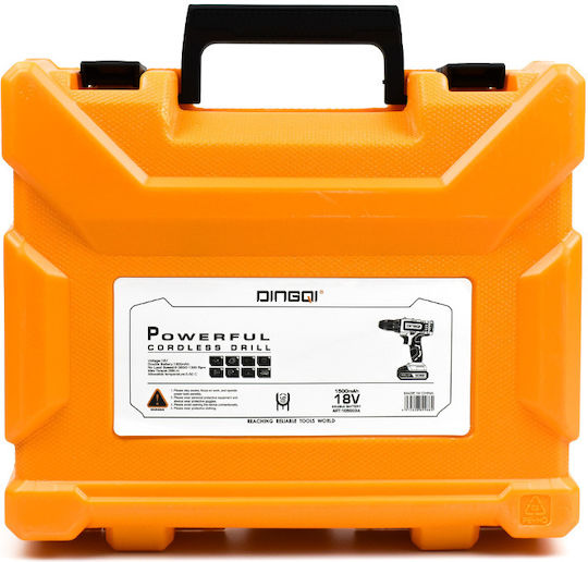Dingqi 105003A Battery Drill Driver 18V 2x1.5Ah