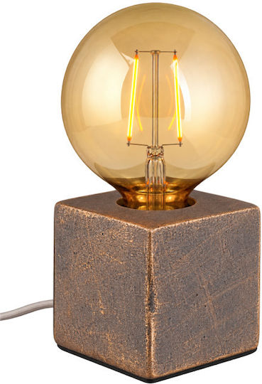 Elvhx Decorative Lamp with Socket for Bulb E27 Brown