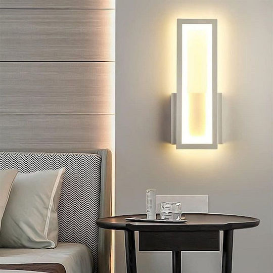 PH059 Modern Wall Lamp with Integrated LED and Warm White Light Black 32x12.5x8 cm