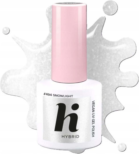 Hi Hybrid Полутраен Лак За Нокти #494 Snowlight 5мл