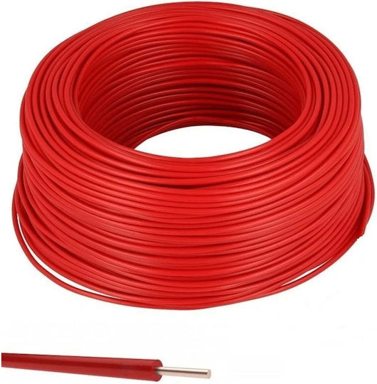Elpar Netzkabel Typ NYA in Rot Farbe 1m