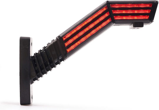 Led Triplu Lumina Laterală De Gabarit Tip Corn Lung Funcție Semnalizare 12v24v Was Stângă
