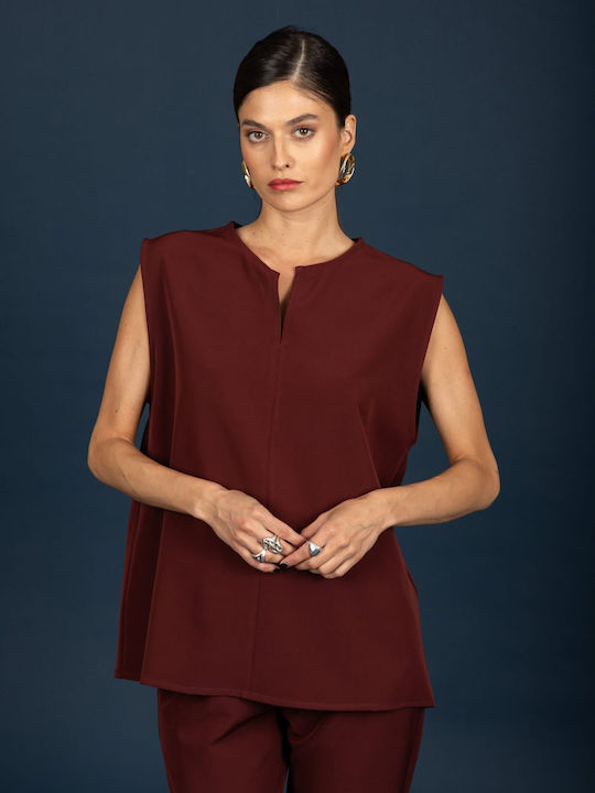 Women's Blouse Wine