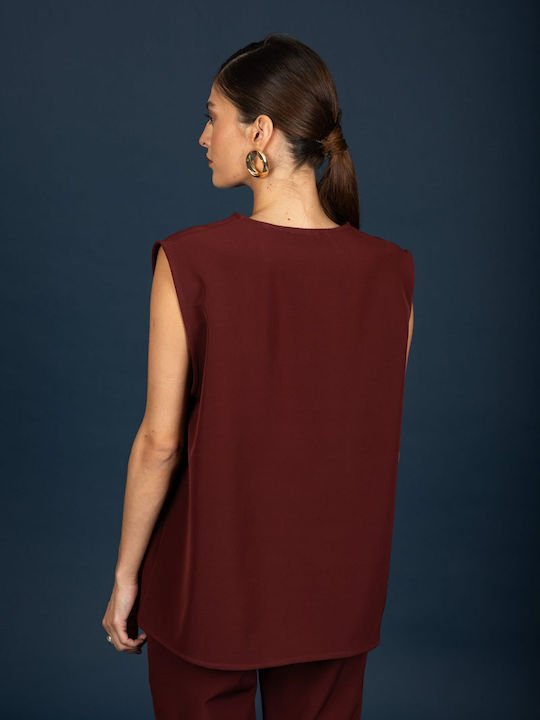 Women's Blouse Wine