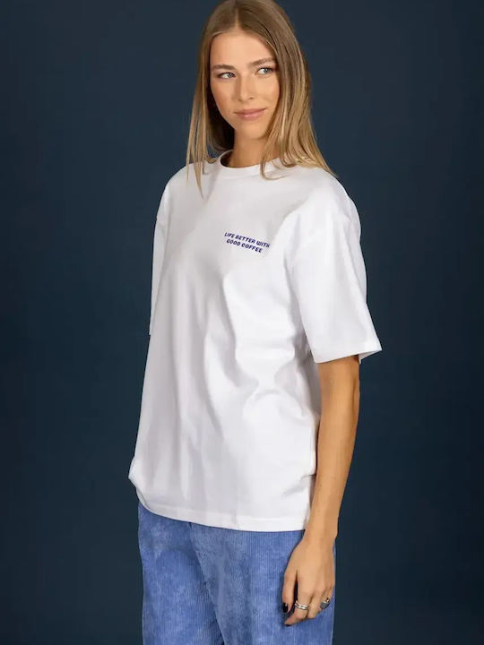 Women's Blouse White 132-51622-White-001