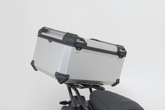 SW-Motech Trax Adv Motorrad-Topcase Aluminium 65l Silber