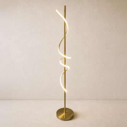 Iliadis Lampadar LED Înălțime 150xLungime 25cm Auriu