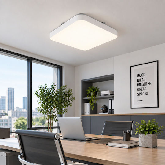 Elmark Квадрат LED Панел 14W с Неутрално бяло Светлина 4000К