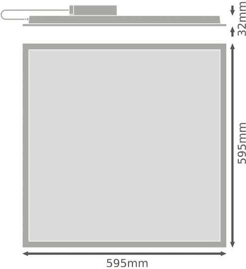 Ledvance Χωνευτό LED Panel 34W Ledvance Χωνευτό LED Panel 34W