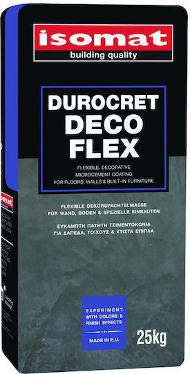 Isomat Τσιμεντοκονία Durocret-Deco Flex Γκρι 25kg