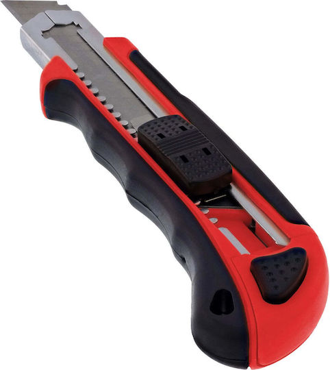 InLine Нож за Рязане с Пластмасово Тяло и Ширина на Острието 18mm Червен