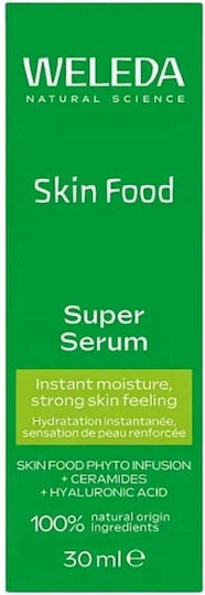 Weleda Skin Food Супер Хидратиращ Серум за Лице с Хиалуронова Киселина за Блясък 30ml