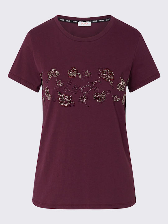 Γυναικείο T-shirt Μπορντό