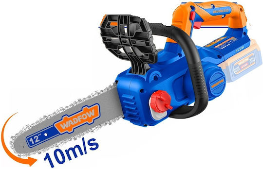 Wadfow Battery Chainsaw 2x4Ah Brushless 20V 4.65kg with Blade Length 30.48cm