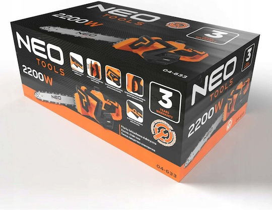 Neo Tools Ηλεκτρικό Αλυσοπρίονο 6kg με Λάμα 45cm